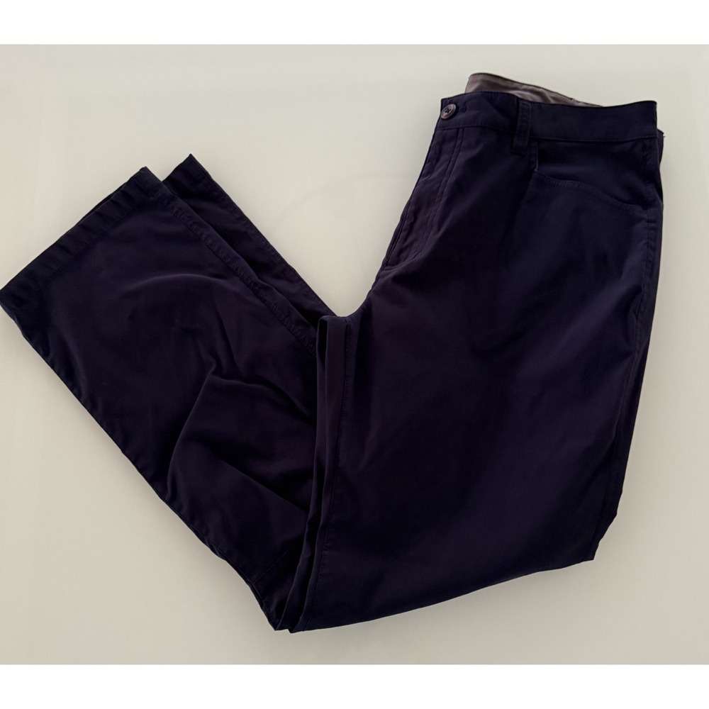 Eddie Bauer Tech Performance Chino Pants Men's 34x29 Dark Navy DadCore